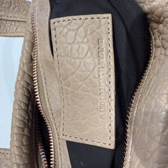 Alexander Wang Pebbled Lambskin Rocco Latte Rose Gold Hardware - Picture 8 of 14